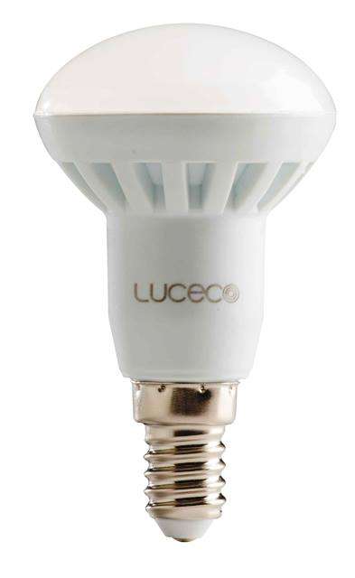 Luceco (LR50N5W40) R50 E14 5W - Natural White 400 Lumens 4000K Colour Temperature non dimmable 1 ...
