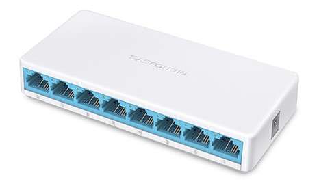 Mercusys Ms108 8-Port 10 100Mbps Desktop Switch 1 Year Limited Warranty