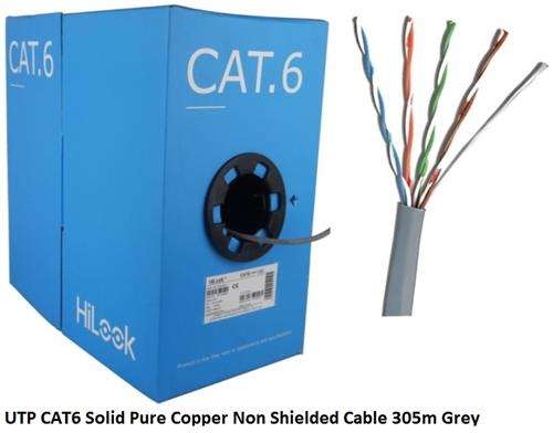 HiLook UTP CAT6 Solid Pure Copper Non Shielded