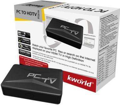 Kworld PC TO HDTV :Watch your favorite PC files or search on the internet displayed on your HDMI ...