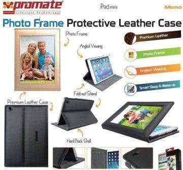Promate Memo Photo Frame Protective Leather Case for IPad Mini-Cream 1 Year Warranty