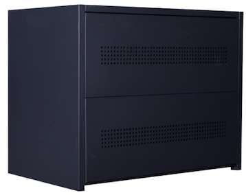 Solarix Steel Battery Box For 8 Batteries - Indoor Use Battery Box Design Easy To Assemble Powder...
