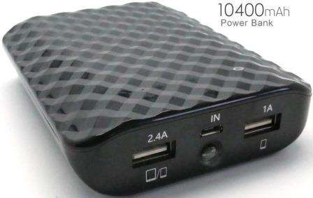 ifatel Power Bank 10400 MAh Capacity with Flash