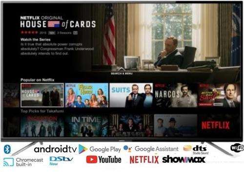 Sinotec 50 inch UHD LED Backlit Android Based Smart TV- Resolution 3840 × 2160
