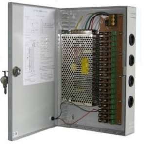 Securnix 12Vdc 10Amp 9 Channel Cctv Power Supply Input:110-220Vac Output: 12Vdc 10A 9Ch Ptc 1M Ac...