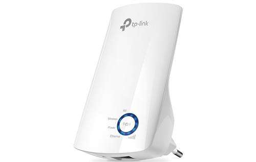 The TP-Link TL-WA850RE 300Mbps Wi-Fi Range Extender enhances your wireless network by boosting si...
