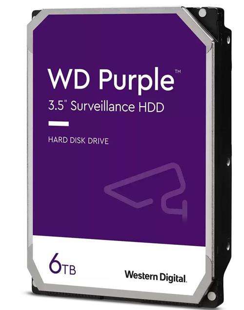 Western Digital Purple - 6.0TB 3.5" SATA3 6.0Gbps Surveillance HDD Intellipower Speed Manageme...
