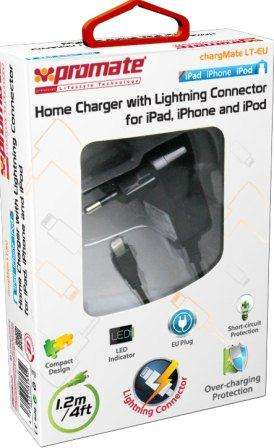 Promate Chargmate LT-EU Multifunction Lightning Home Charger For Ipad Iphone And Ipod Eu Standard...