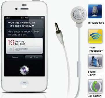 Promate Earmate.Im Multifunction Mono Hands-Free Headset For Iphone 4 And Ipad Dynamic In-Ear Bud...