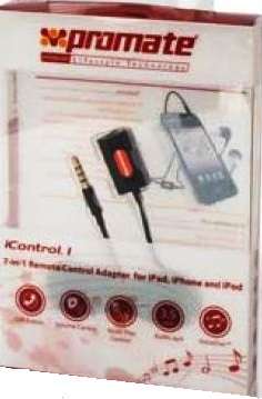 Promate Icontrol.1 7-In-1 Remote Control Adaptor For Ipad, Iphone And Ipod ,3.5Mm Audio Socket Co...