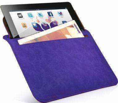Promate iSleeve.2 iPad premium protective horizontal shamwa leather case with extra pocketFlip co...