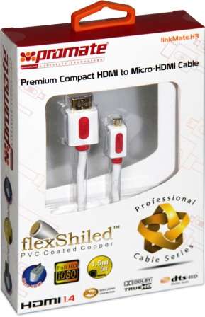Promate linkMate.H3 Premium Compact HDMI to Micro