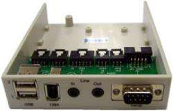 UniQue Multimedia Bay 2xUSB Port+1IEEE 1394 Port+Audio In/Out +DB9