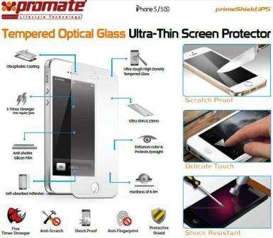 Promate Primeshield.Ip5 Premium Ultra-Thin Tempered Optical Glass Screen Protector For Iphone 5 1...