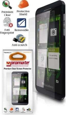 Promate proShield.BBZ10-C BlackBerry Z 10 Premium Clear Screen Protector Protects against all mar...