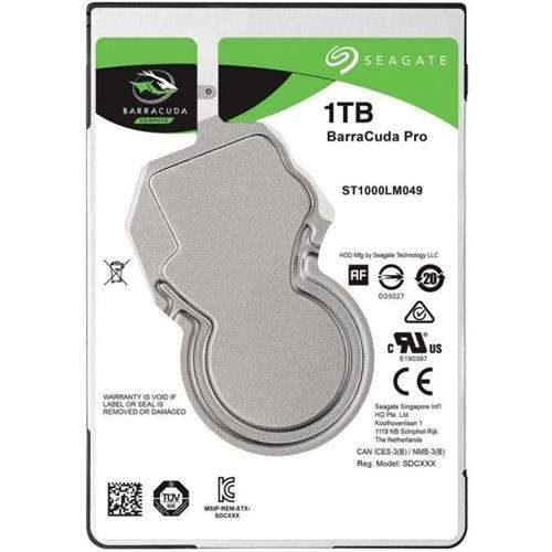 Seagate BarraCuda PRO 1TB SATA III 7mm Hard Disk Drive (7200rpm) 128MB Cache OEM 1 year warranty