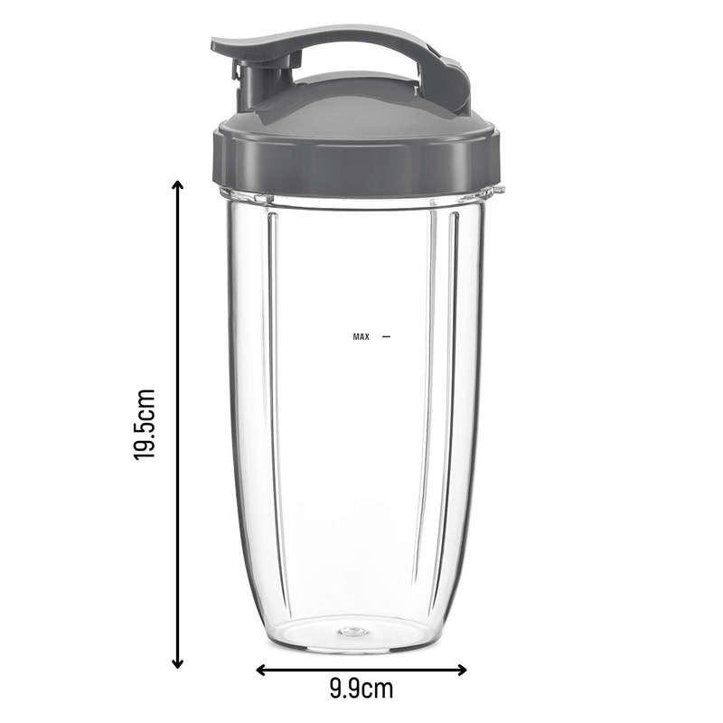 Replacement Nutribullet Cup - 945ml - with Flip Top To-Go Lid x 2