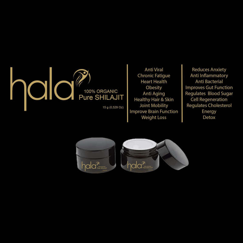Hala Shilajit: Nature's Secret for Optimal Health and Vitality - 15g - 60 day supply