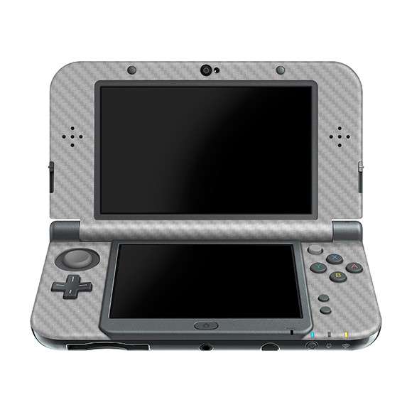 New 3DS LL/XL Console Carbon Fiber Skin Silver