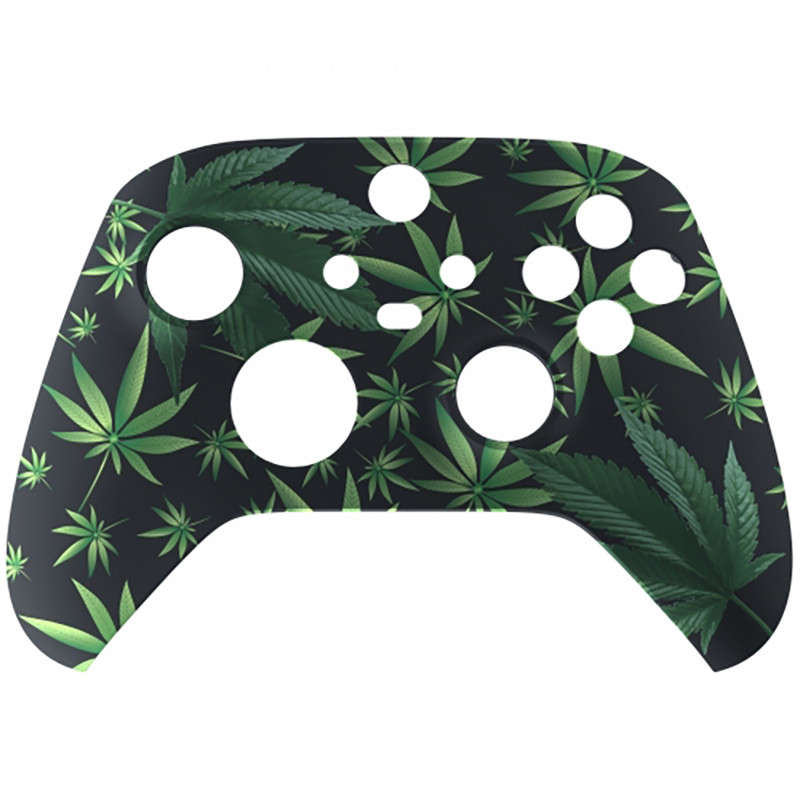 XBOX SERIES S/X Controller Front Faceplate Art Series Soft Touch Green Weeds
