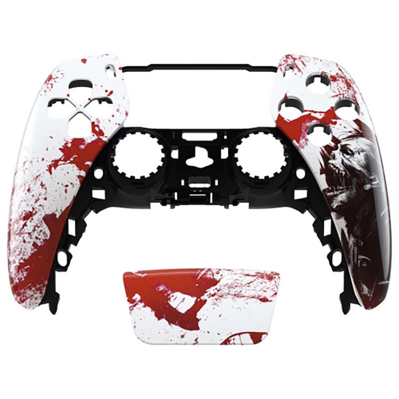 PS5 Dualsense Controller Front Shell With Touchpad Glossy Blood Zombie