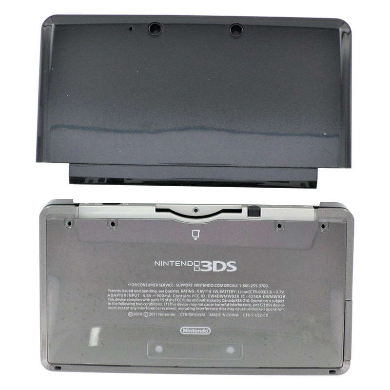 3DS Full Housing Shell Case Cover Replacement Black