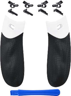 Xbox Series X/S Controller Flexor Diamond Textured Side Rails Grips with Trigger Stop Kit White