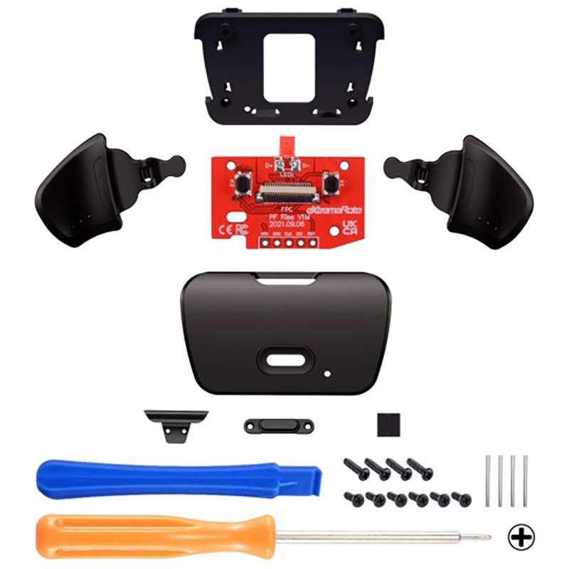 Ps5 Dualsense Real METAL Black Replacement Trigger K1 K2 Assembly for the Mod Kit Rise Back Button K