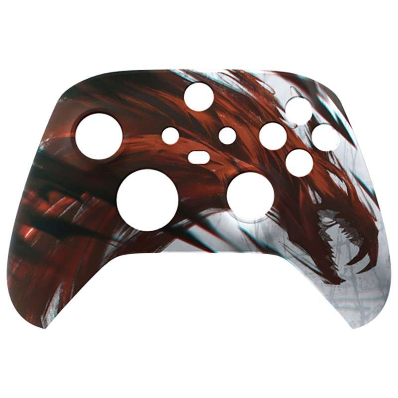 XBOX SERIES S/X Controller Soft Touch Front Faceplate Blood Wyrm