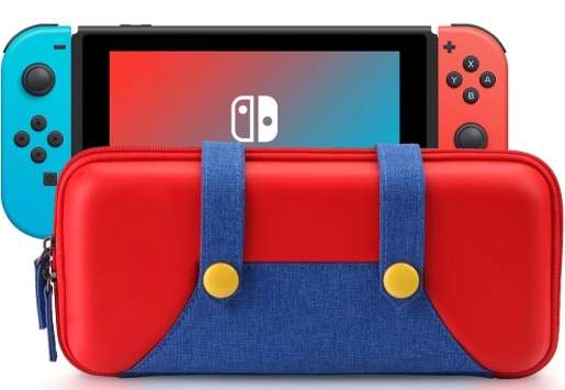 NS Switch Mario Style Protective Hard Shell Portable Travel Carry Case