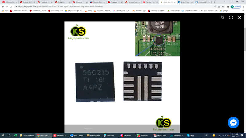 Xbox One X 56C215 Smd VQFN18 Synchronous Step-Down Swift Converter