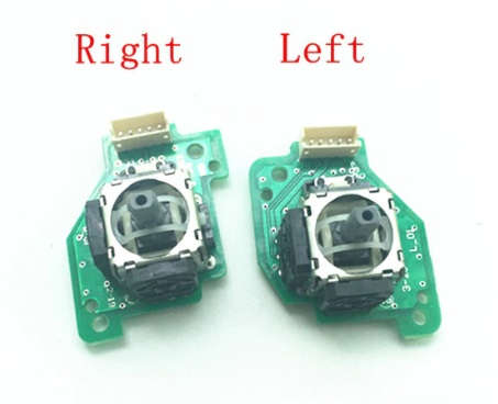 WII U GamePad 3D Analog Stick With PCB Board Left Right Set with Cable (Pulled)