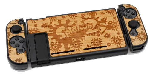 NS Switch Eviva Real Pear Wood 3in1 Protecting Cover Case Splatoon 2 Logo