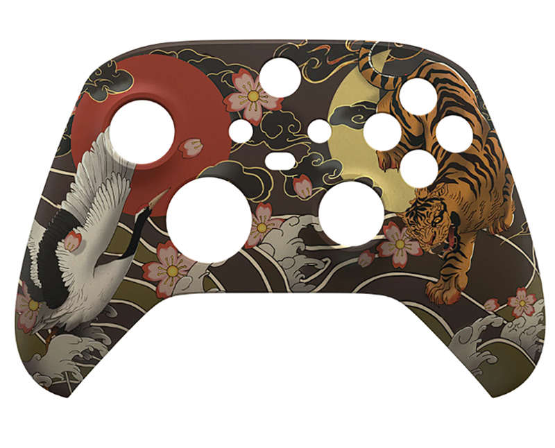 XBOX SERIES S/X Controller Front Faceplate Art Series Soft Touch Tiger & Crane