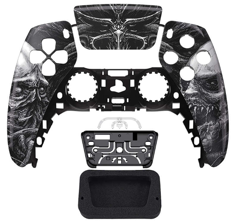 PS5 Dualsense Controller Front Shell Glossy Zombies