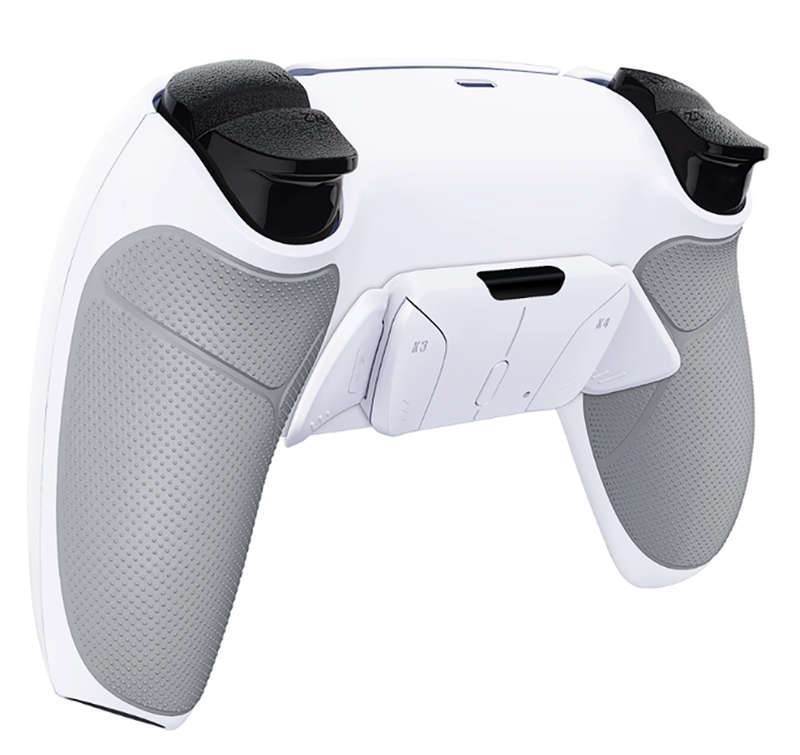 Ps5 Dualsense Controller 4x Back Button Mod Kit Rise4 Rubberized White for BDM-030/040/050
