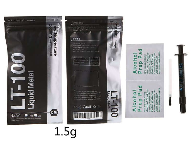 LT-100 Liquid Metal Thermal Conductive Paste 3g Ultra 128W/mK