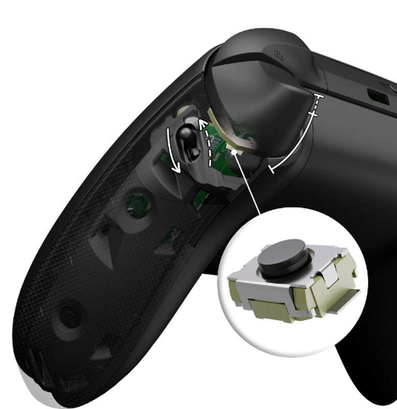 Xbox Series X/S Controller Flexor Diamond Textured Side Rails Grips Clicky Conversion Kit