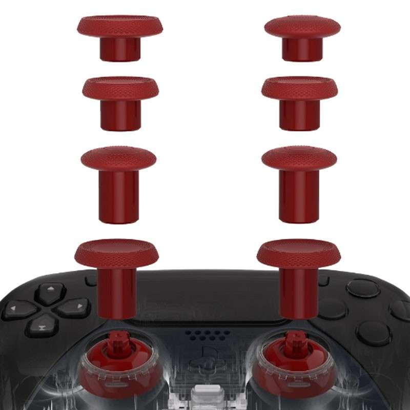PS5 / PS4 ThumbsGear V2 Interchangeable Ergonomic Thumbstick Kit Carmine Red