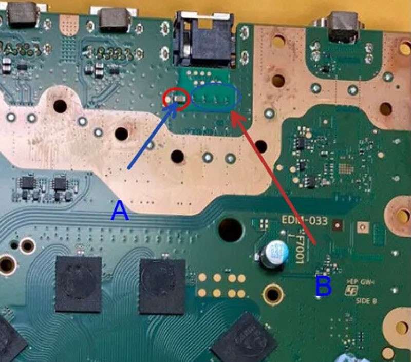 PS5 motherboard EDM 030 Board Ethernet Port Capacitor + Resistor Set