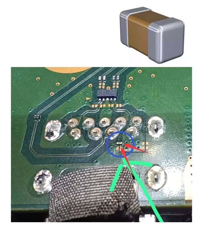 PS5 Motherboard Rear USB-Port Right Side Capacitors