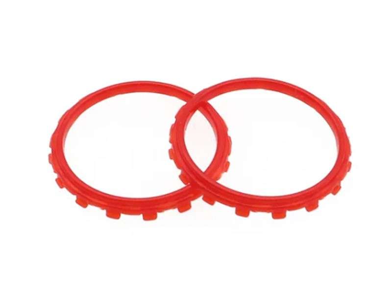 PS5 Dualsense Controller Accent Rings Clear Red