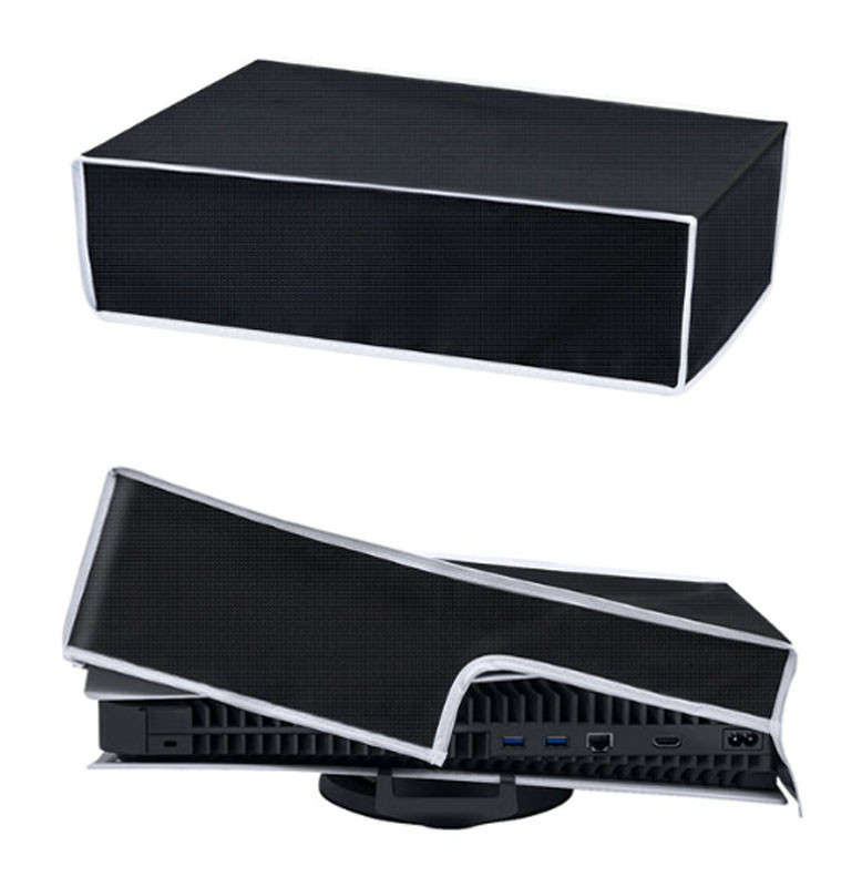 PS5 Horizontal Dust Cover for Digital Edition and Ultra HD Consoles Black
