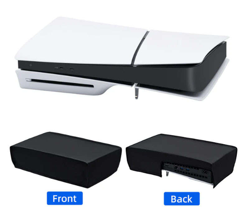 PS5 Mcbazel Slim Horizontal Dust Cover for Digital Edition and Ultra HD Consoles Black