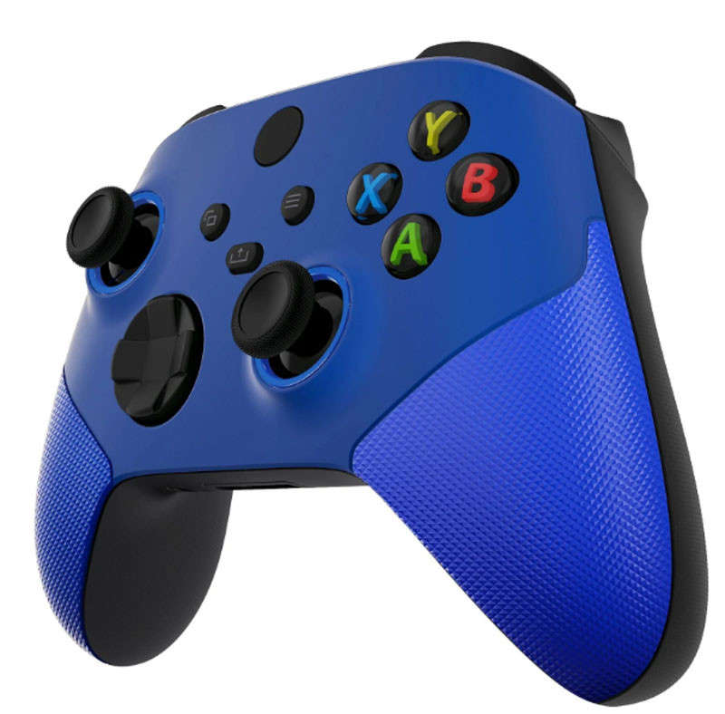 XBOX SERIES S/X Controller Front Faceplate Performance Series Rubber Grip Blue