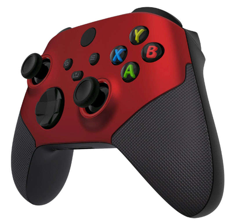 XBOX SERIES S/X Controller Front Faceplate Performance Series Rubber Grip Red