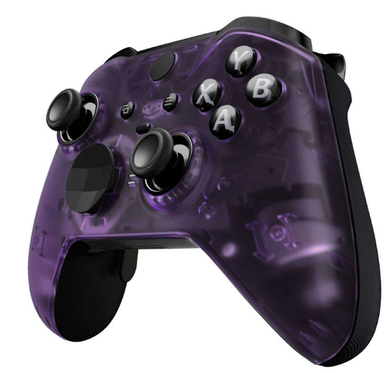 XBOX Elite V2 Controller Front Faceplate Clear Purple