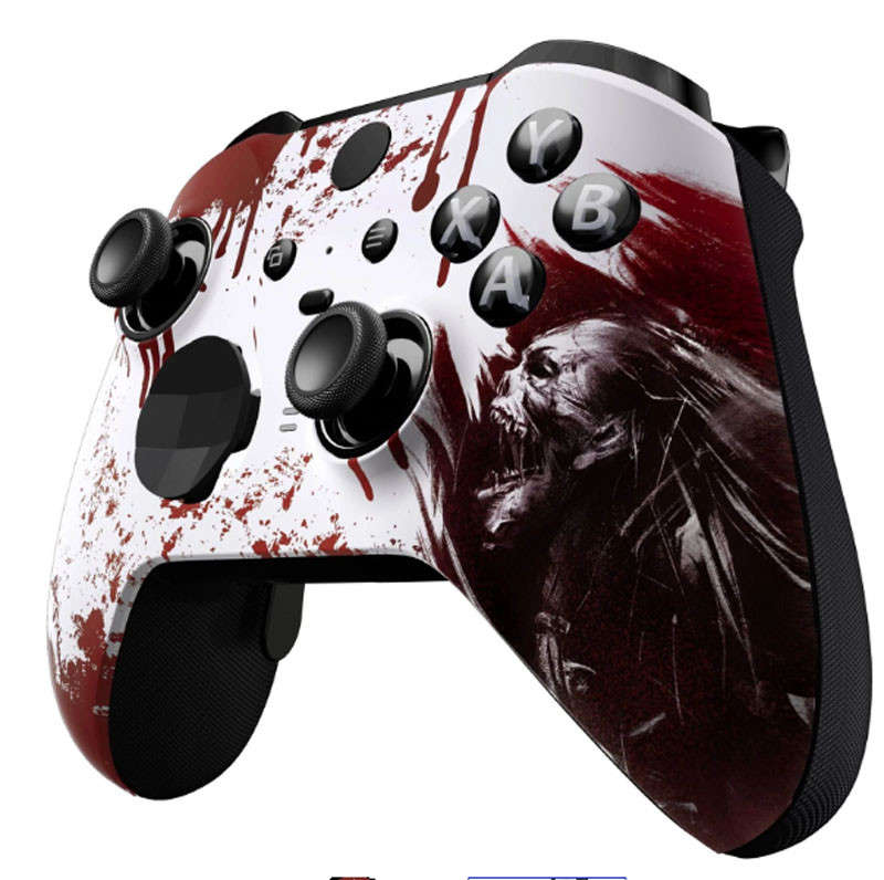 XBOX Elite V2 Controller Front Faceplate Soft Touch Blood Zombie