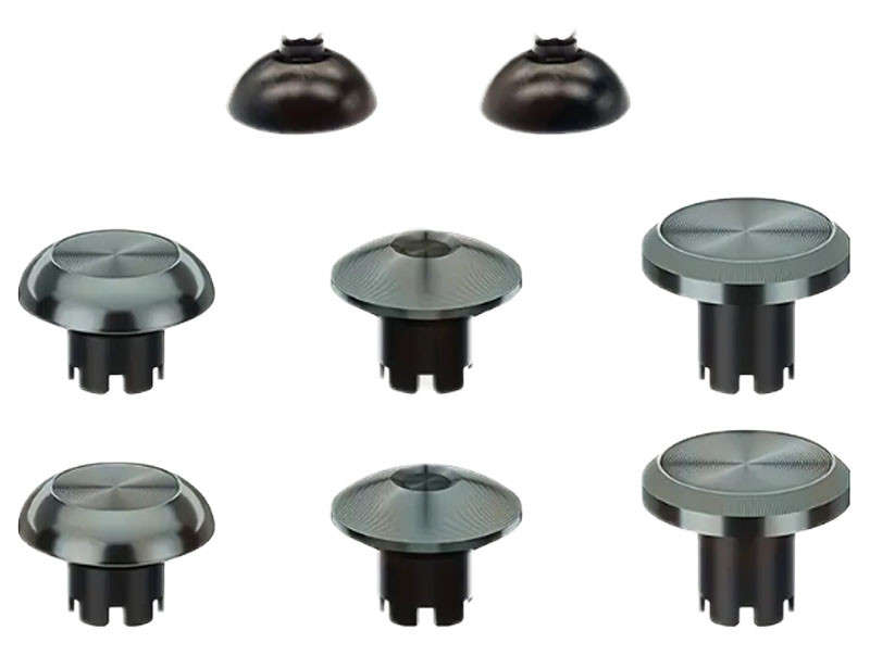 PS5 Dualsense 8Pcs Swappable Metal Thumbstick Kit Gunmetal
