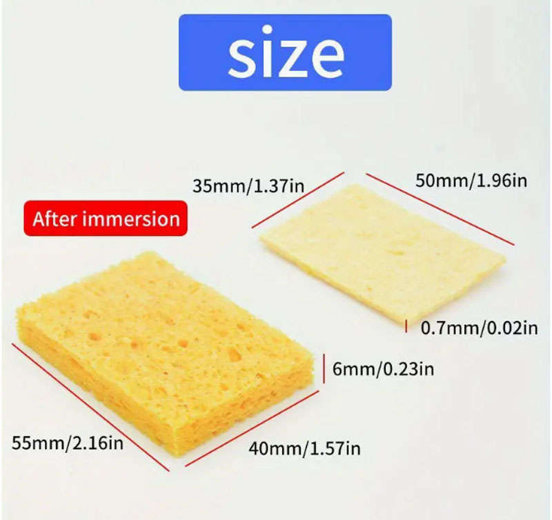 Soldering Iron Tip Cleaning Sponge 10 Piece